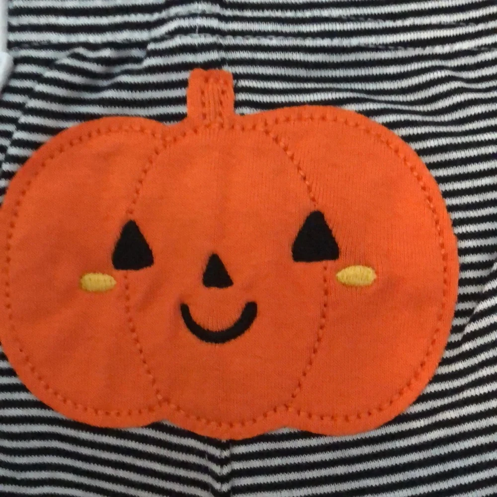 My First Halloween gender neutral pumpkin 100% cotton 2 piece set